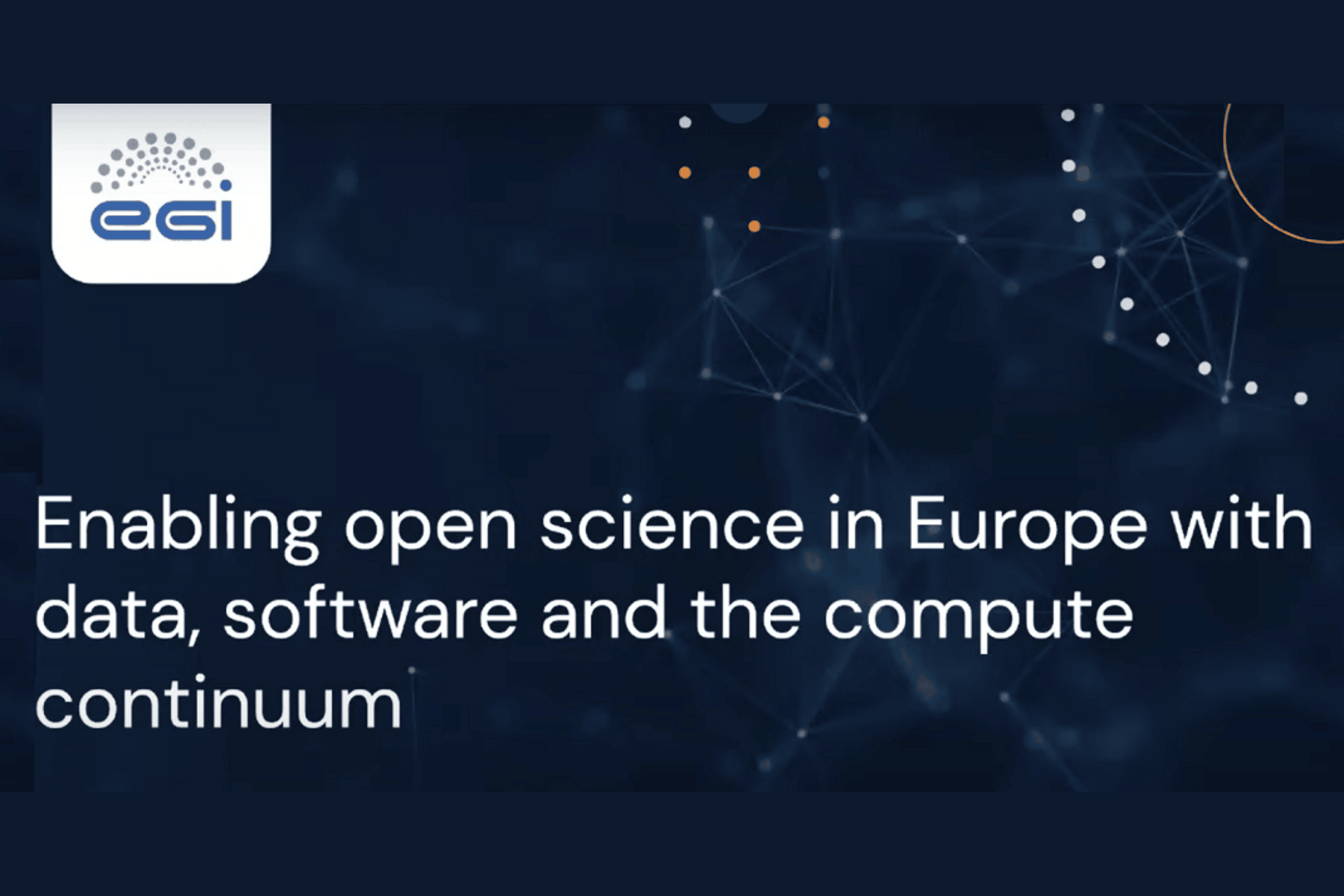 Enabling Open Science in Europe with data, software and the compute ...